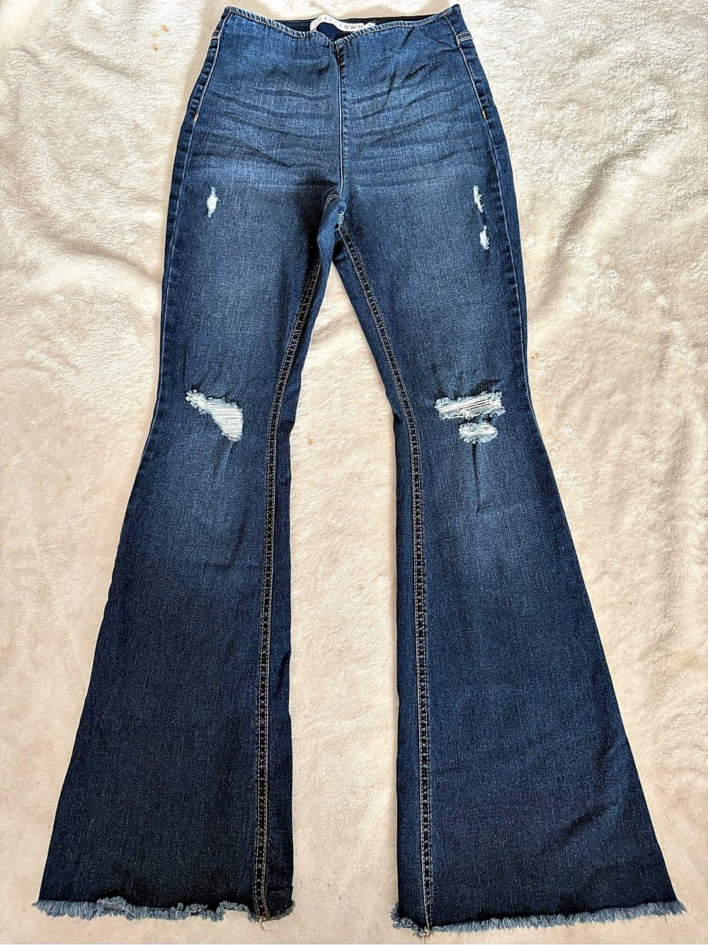 Fashion Nova Women's Distressed Flare Jeans Size 5
